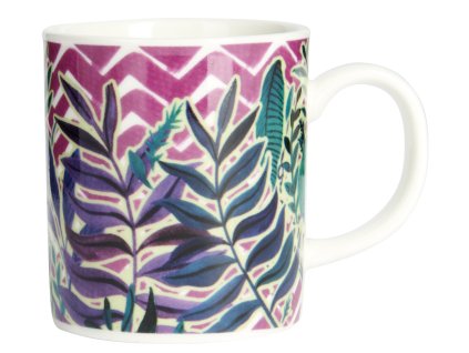 Kitchen Craft - Porcelánový hrníček na espresso Exotic Leaves - 80 ml