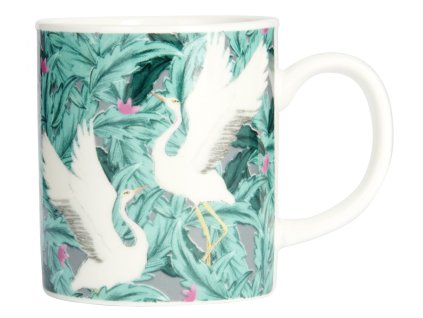 Kitchen Craft - Porcelánový hrníček na espresso Exotic Cranes - 80 ml
