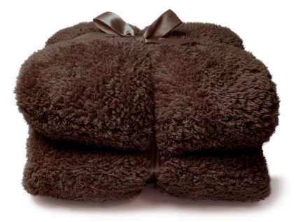 Unique Living - Heboučká deka Teddy tmavě hnědá - 150 × 200 cm