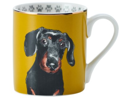 Kitchen Craft - Porcelánový hrníček Dachshund - 280 ml