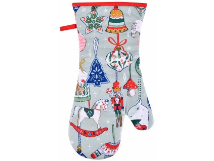 UW - Textilní kuchyňská rukavice Christmas Ornaments - 20 × 37 cm
