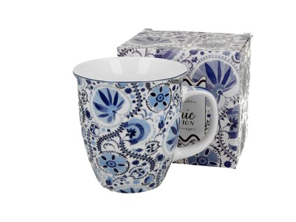 DP - Porcelánový hrnek NARESH BLUE v dárkové krabičce - 650 ml