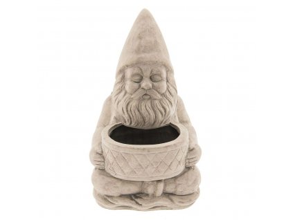 Clayre & Eef - Terakotový květináč "GNOME" - 13*11*23 cm