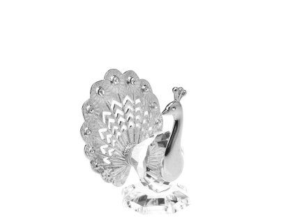 Páv 8,4 cm silver
