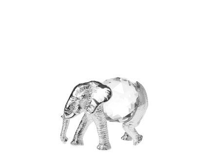 Slon 6 cm silver