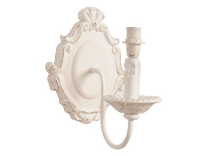 Clayre & Eef - Nástěnná lampa bez stínítka ve stylu provence - 9*25*24 cm E27 / Max 60W