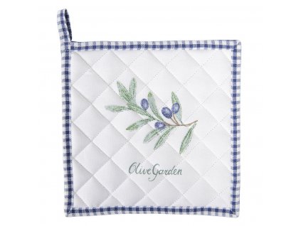 Clayre & Eef - Podložka pod hrnec nebo chňapka OLIVE GARDEN - 20*20 cm