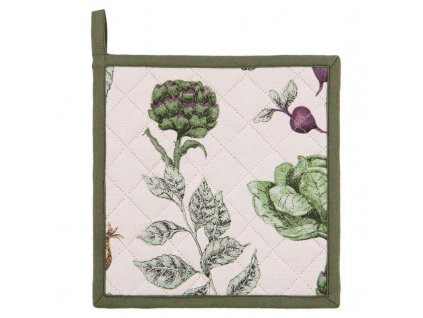 Clayre & Eef - Podložka pod hrnec nebo chňapka THE KITCHEN GARDEN - 20*20 cm
