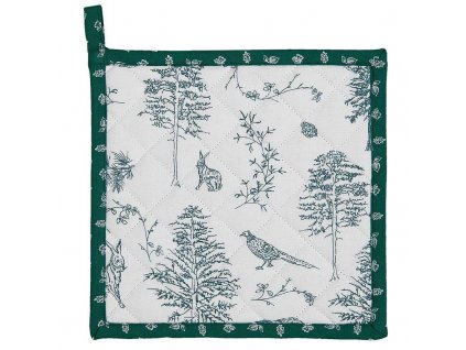 Clayre & Eef - Podložka pod hrnec nebo chňapka WILD FOREST - 20*20 cm