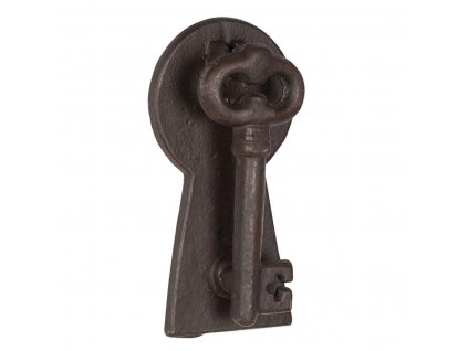 Clayre & Eef - Klepadlo na dveře KEY - 13*7*3 cm