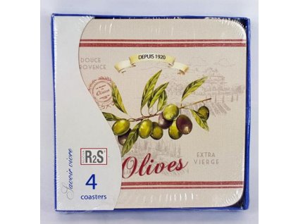 Korkové prostírání pod skleničky Olives, malé