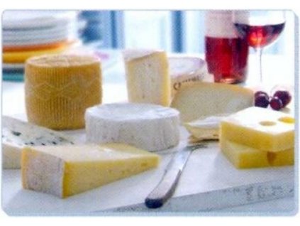 Skleněné krájecí prkénko s dekorem - Cheese