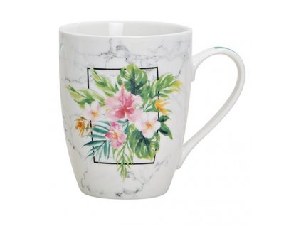 G.WURM - Porcelánový hrníček TROPICAL FLOWER - 345 ml