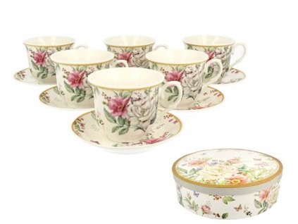 Sada porcelánových šálků a podšálků JULIUS - 6*250ml