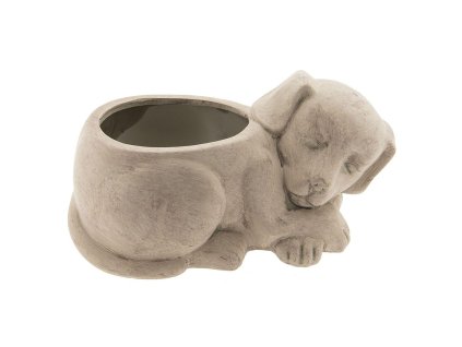 Clayre & Eef - Květináč DOG spící pejsek - 29*17*15 cm