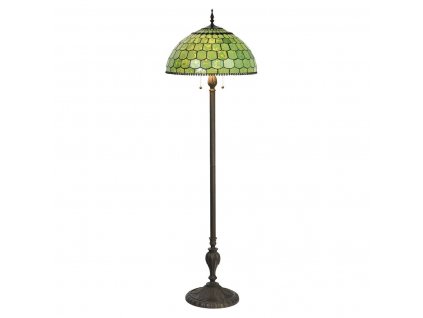 Clayre & Eef - Stojací lampa Tiffany - Ø 51*165 cm E27/max 3*60W