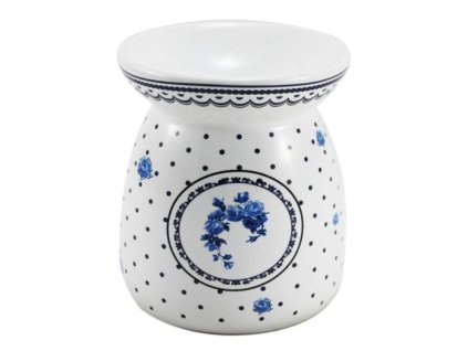 Aromalampa ve stylu Vintage MODRÉ RŮŽIČKY