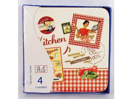 Korkové prostírání pod skleničky Kitchen