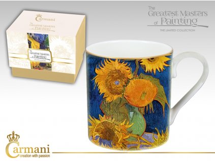 Carmani - Porcelánový hrnek Vincent van Gogh "Slunečnice" v dárkové krabičce - 380 ml