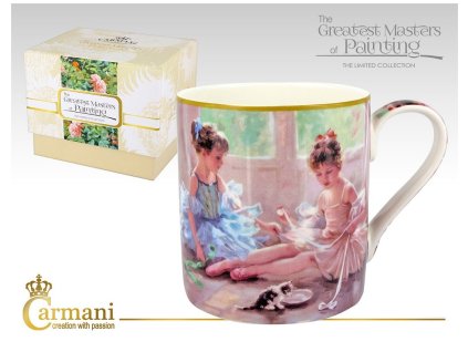 Carmani - Porcelánový hrnek Impresionisté "Škola baletu" v dárkové krabičce - 380 ml