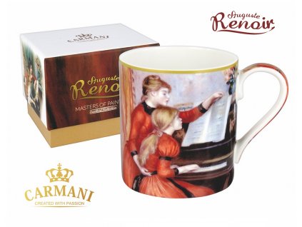Porcelánový hrnek Auguste Renoir "U klavíru" v dárkové krabičce - 380 ml