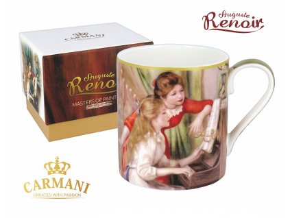 Porcelánový hrnek Auguste Renoir "Lekce klavíru" v dárkové krabičce - 380 ml
