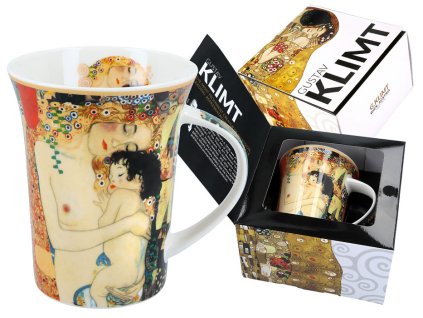 Carmani - Porcelánový hrnek Gustav Klimt "Mateřství" v dárkové krabičce - 350 ml