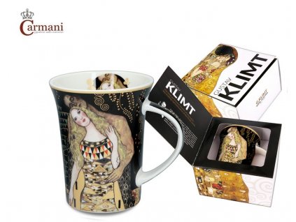 Carmani - Porcelánový hrnek Gustav Klimt "Adam a Eva" v dárkové krabičce - 350 ml