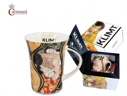 Porcelánový hrnek Gustav Klimt "RODIČOVSTVÍ" v dárkové krabičce - 350 ml