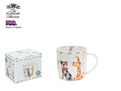 Leonardo - Porcelánový hrnek psi Leonardo v dárkové krabičce - 350 ml