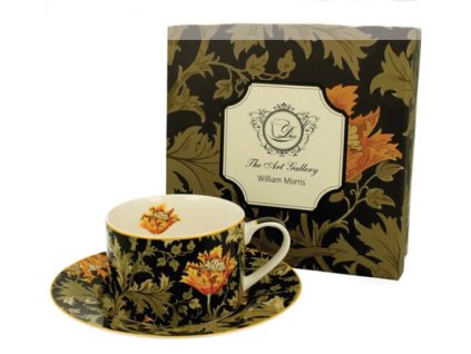 Porcelánový šálek s podšálkem CHRYSANTHEMUM v dárkové krabičce - 240 ml