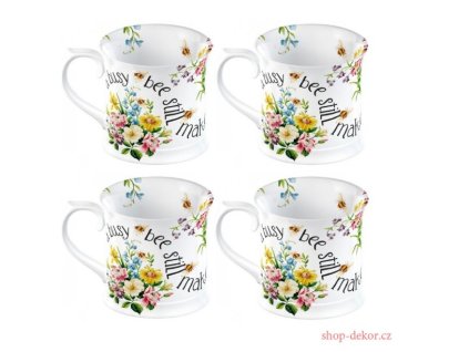 Creative Tops - Sada Porcelánových hrnků English Garden s květy - 4*350 ml