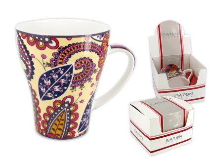 EATON - Porcelánový hrníček "Vienna Kalam" v dárkové krabičce - 450 ml