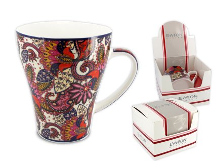 EATON - Porcelánový hrníček "Vienna Kalam I" v dárkové krabičce - 450 ml
