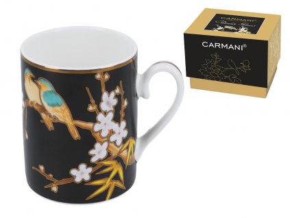 Carmani - Porcelánový hrníček "Paradise Flowers I" v dárkové krabičce - 400 ml