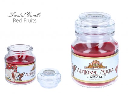 A. Mucha - Vonná svíčka ve skle "Red Fruit " - 335 g