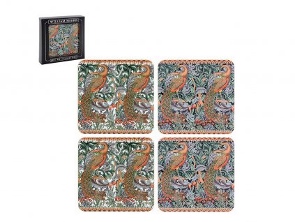 Leonardo - Korkové prostírání pod skleničky "Peacock" /11*10 cm/ - 4 ks