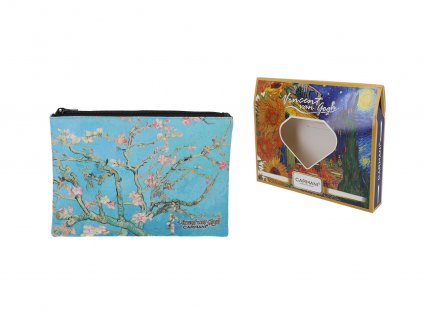Carmani - Kosmetická taštička V. Van Gogh "Blooming Almond" v dárkové krabičce - 22*16,5*1 cm