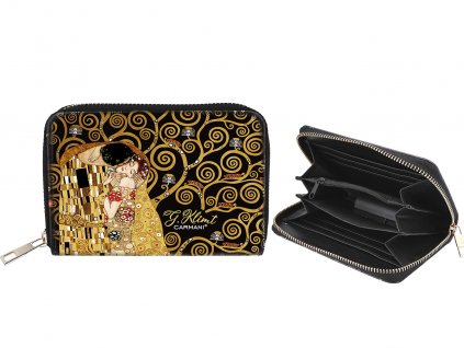 Carmani - Peněženka na zip G. Klimt "Kiss" - 14,5*9,5*2,7 cm
