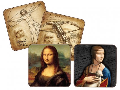 Carmani - Korkové prostírání pod skleničky Leonardo da Vinci