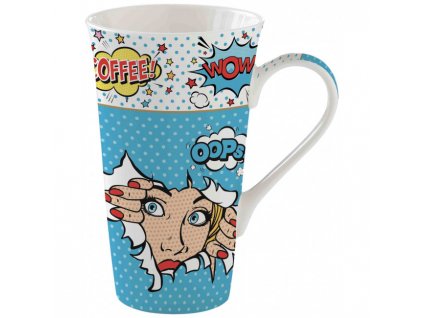 Easy Life - Porcelánový hrnek velký Pop Art v dárkové krabičce - 600 ml
