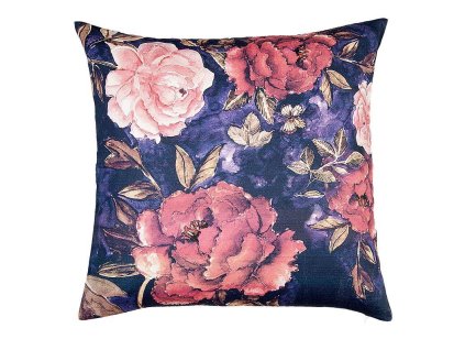 Clayre & Eef - Povlak na polštář LATE NIGHT PEONY - 40*40 cm