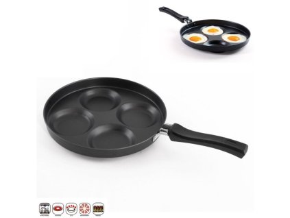 Lívanečník d25cm, 4 oka, indukce,nepřil.povrch