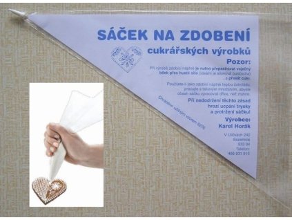 Cukrářský sáček na zdobení perníčků+špička