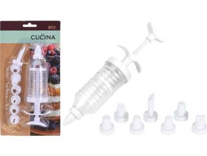 Zdobička pístová, 8 špiček, plast