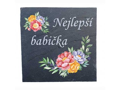 Bohemia Gifts Kameninový podtácek 10x10cm - pro babičku