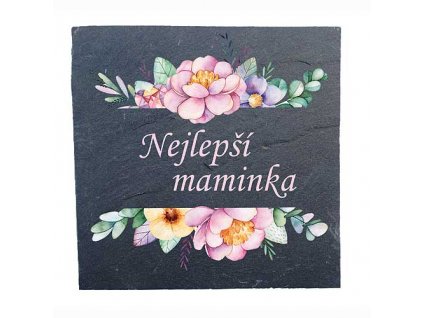 Bohemia Gifts Kameninové podtácky 2 ks 10x10cm - pro maminku