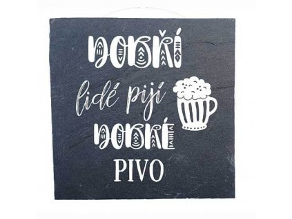 Bohemia Gifts Kameninové podtácky 2 ks 10x10cm - pro pivaře