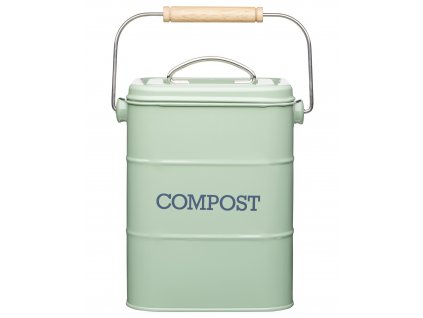 Kitchen Craft - Plechový kompostér Living Nostalgia zelený