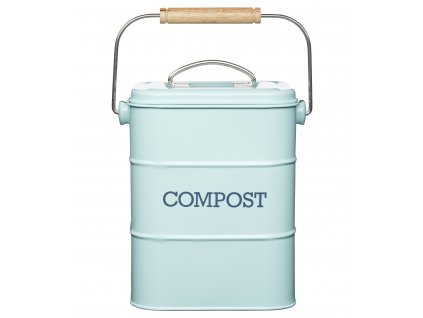 Kitchen Craft - Plechový kompostér Living Nostalgia modrý